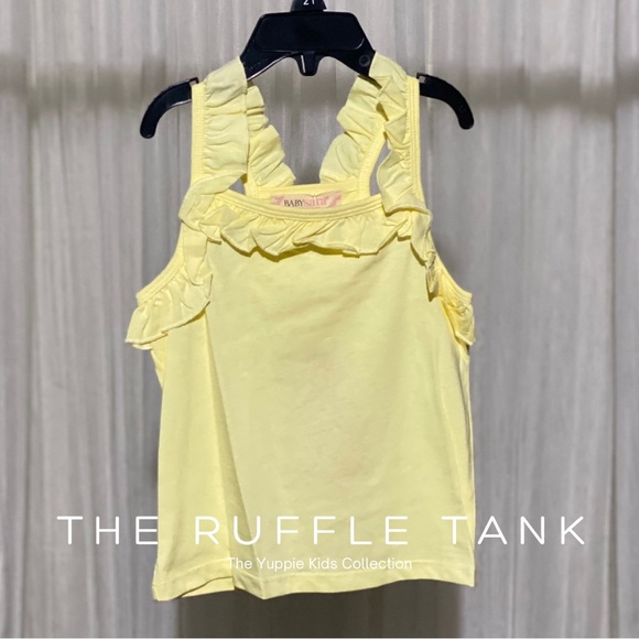 Baby Sara by Sara Sara Girls Ruffle Tank Top in Butter Yellow - Picture 3 of 4